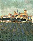 Vue de Saintes Maries 1888 by Vincent van Gogh